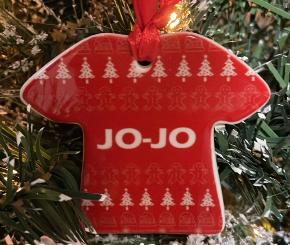 Ceramic Christmas ornament